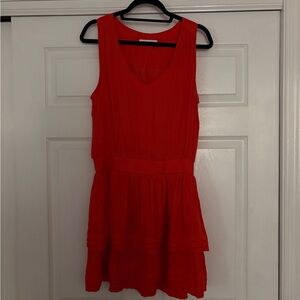 DO+BE Red V-Neck Sundress Mini